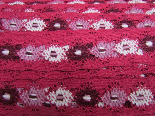 Great value 35mm Cotton lace Trim- Raspberry Delight #594 available to order online New Zealand