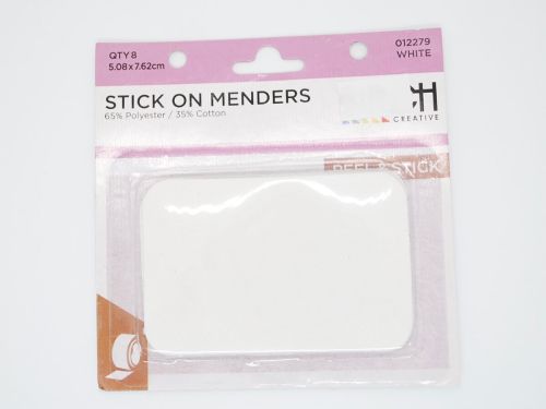 Great value Stick on Mending Patch- White- Pack of 8 available to order online New Zealand