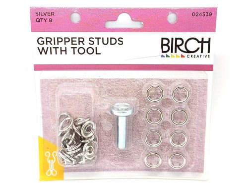 Great value Gripper Studs with Tool - Silver- Pack of 8 available to order online New Zealand