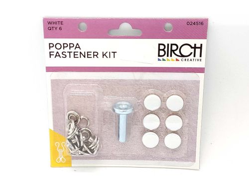 Great value Poppa Fastener Kit - White available to order online New Zealand