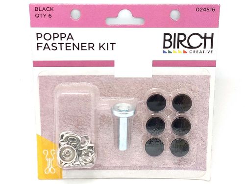 Great value Poppa Fastener Kit - Black available to order online New Zealand