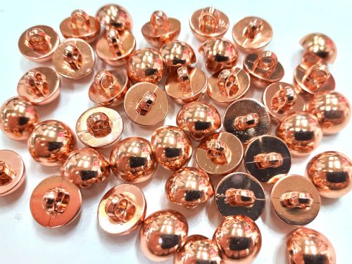 Great value 10mm Rose Gold Dome Fashion Button - FB244 available to order online New Zealand