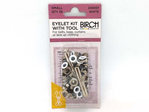 Great value Eyelet Kit with Tool- Small- White- Pack of 36 available to order online New Zealand
