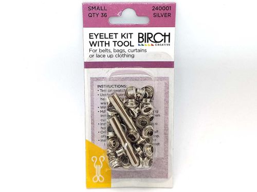 Great value Eyelet Kit with Tool- Small- Silver- Pack of 36 available to order online New Zealand