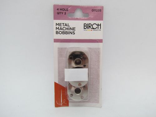 Great value 4 Hole Metal Machine Bobbins- Pack of 3 available to order online New Zealand