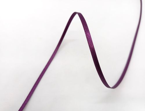 Great value Double Sided Satin Ribbon- 3mm- 49 PLUM available to order online New Zealand
