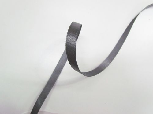 Great value Double Sided Satin Ribbon- 7mm- 669 SMOKE GREY available to order online New Zealand
