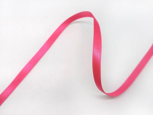 Great value Double Sided Satin Ribbon- 7mm- 72 SHOCKING PINK available to order online New Zealand