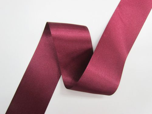 Great value Double Sided Satin Ribbon- 50mm- 405 BURGUNDY available to order online New Zealand