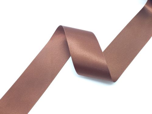 Great value Double Sided Satin Ribbon- 50mm- 488 HOT CHOCOLATE available to order online New Zealand