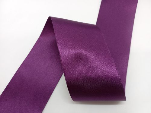 Great value Double Sided Satin Ribbon- 50mm- 49 PLUM available to order online New Zealand