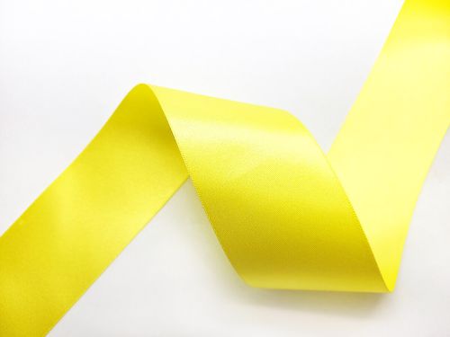 Great value Double Sided Satin Ribbon- 50mm- 5 LEMON available to order online New Zealand