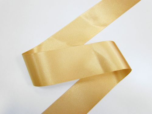 Great value Double Sided Satin Ribbon- 50mm- 82/678 HONEY GOLD available to order online New Zealand