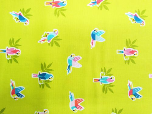 Great value Pool Party- Parrots- Lime D#2443 available to order online New Zealand