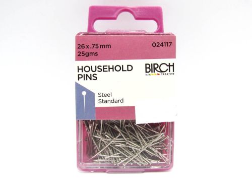 Great value Household Pins- 26x.75mm- 25g Pack available to order online New Zealand