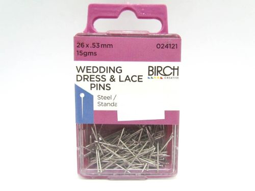 Great value Wedding Dress & Lace Pins- Steel- 26x.53mm- 15g Pack available to order online New Zealand