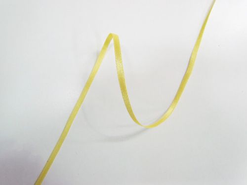 Great value 3mm Satin Ribbon- Sunny Yellow available to order online New Zealand