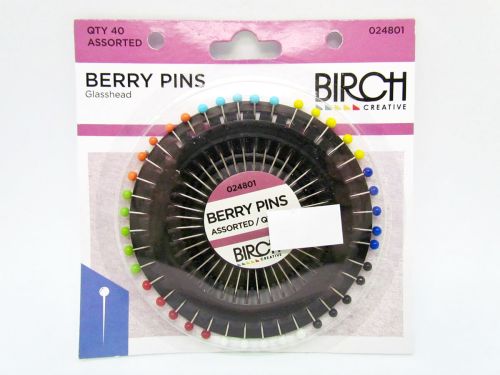 Great value Berry Pins- Glasshead- Assorted- Pack of 40 available to order online New Zealand