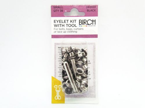 Great value Eyelet Kit with Tool- Small- Black- Pack of 36 available to order online New Zealand