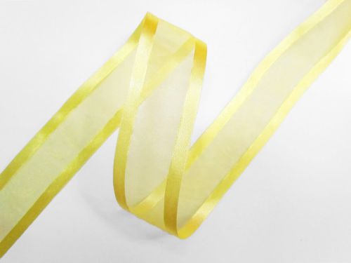Great value 38mm Satin Edge Organza Ribbon- Daffodil available to order online New Zealand