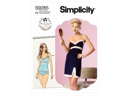 Great value Simplicity Pattern S9285 MISSES CAMI, SLIP, PANTY- Size E5(14-16-18-20-22) available to order online New Zealand