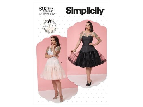 Great value Simplicity Pattern S9293 MISSES' SLIP, PETTICOAT- Size A5(6-8-10-12-14) available to order online New Zealand
