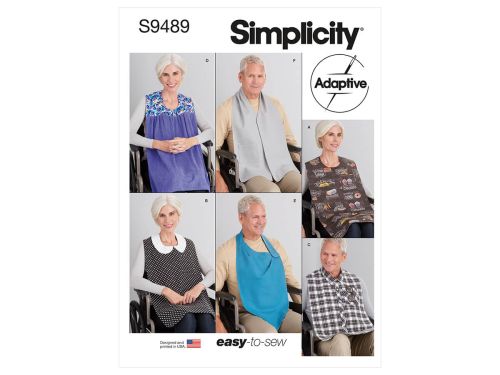 Great value Simplicity Pattern S9489 ADULT BIBS- Size OS (ONE SIZE) available to order online New Zealand
