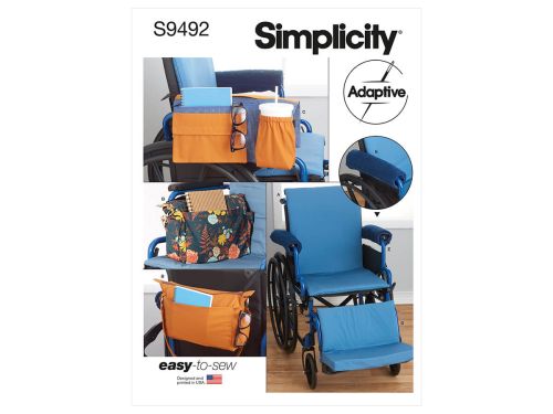 Great value Simplicity Pattern S9492 WHEELCHAIR ACCESSORIES- Size OS (ONE SIZE) available to order online New Zealand