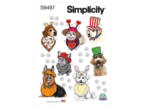 Great value Simplicity Pattern S9497 PET ACCESSORIES- Size A (S-M-L) available to order online New Zealand