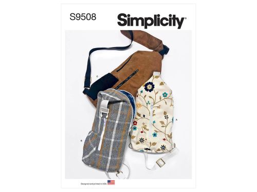 Great value Simplicity Pattern S9508 Sling Bags in Two Sizes- Size OS (One Size Only) available to order online New Zealand