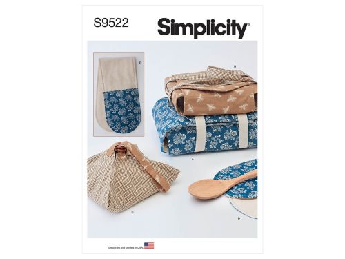 Great value Simplicity Pattern S9522 Casserole Carriers, Pie Holder and Double Oven Mitt- Size OS (One Size Only) available to order online New Zealand