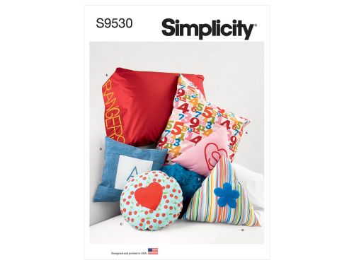 Great value Simplicity Pattern S9530 Pillows in Three Sizes and Pillow Case- Size OS (One Size Only) available to order online New Zealand