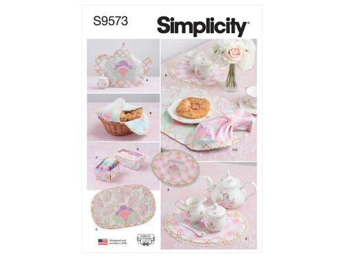 Great value Simplicity Pattern S9573 Tabletop Accessories- Size OS (One Size Only) available to order online New Zealand