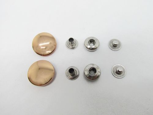 Great value 19mm Rose Gold Press Stud Buttons RW560- Pack of 2 available to order online New Zealand