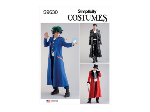 Great value Simplicity Pattern S9630 Men's Costume Coats- Size AA (34-36-38-40-42) available to order online New Zealand