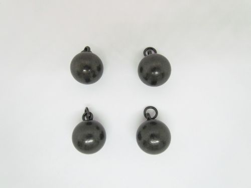 Great value 20mm Metal Bauble Gunmetal- 4pk- RW450 available to order online New Zealand