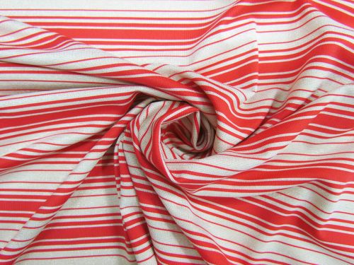 Great value Red And Gold Stripe Lurex Spandex #7812 available to order online New Zealand