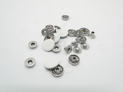 Great value 15mm White Press Stud Buttons- 6pk- RW678 available to order online New Zealand