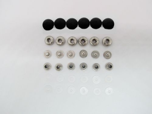 Great value 15mm Black Press Stud Buttons- 6pk- RW466 available to order online New Zealand