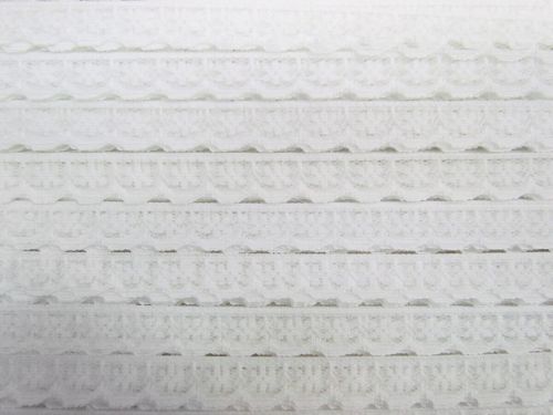 Great value 12mm Daisy Scalloped Lace Trim- White #T061 available to order online New Zealand