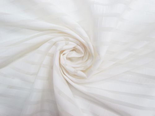 Great value Self Stripe Chiffon- Cockatoo White #8957 available to order online New Zealand