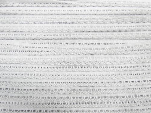 Great value 8mm Rising Sun Lace Trim- White #T121 available to order online New Zealand