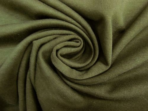 Great value Bamboo French Terry Jersey- Olive Branch Green #9428 available to order online New Zealand