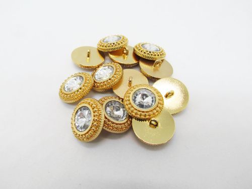 Great value 22mm Button- FB581 Gold available to order online New Zealand