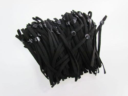 Great value Adjustable Mask Elastic- Black 100 Pack available to order online New Zealand