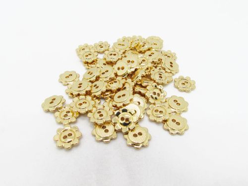 Great value 11mm Button- FB608 Gold available to order online New Zealand