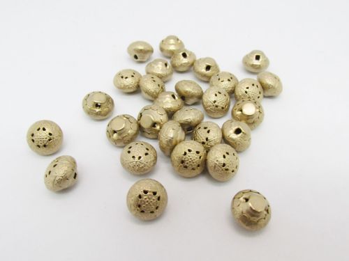 Great value 11mm Button- FB629 Gold available to order online New Zealand