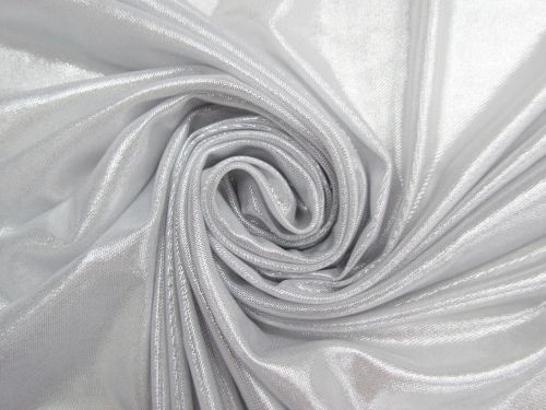 Great value 2 Way Stretch Shimmer Mesh- Glistening Silver #10001 available to order online New Zealand