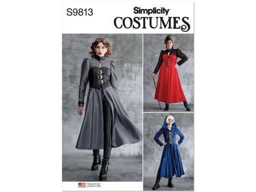 Great value Simplicity Pattern S9813 Misses / Plus Costume- Size AA (10-12-14-16-18) available to order online New Zealand