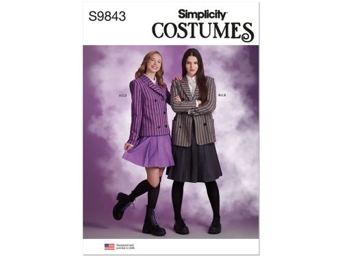 Great value Simplicity Pattern S9843 Misses Costume- Size H5 (6-8-10-12-14) available to order online New Zealand